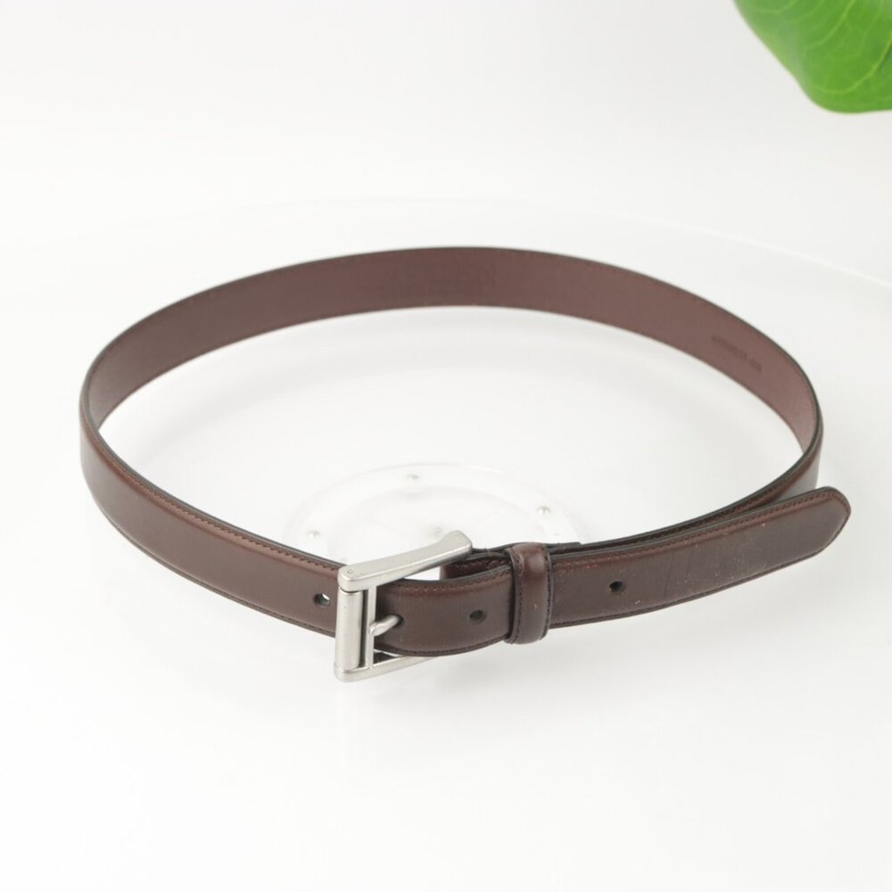 LRL Ralph Lauren Mens Belt Size 32 Brown Leather Adjustable Classic Business - Picture 2 of 12